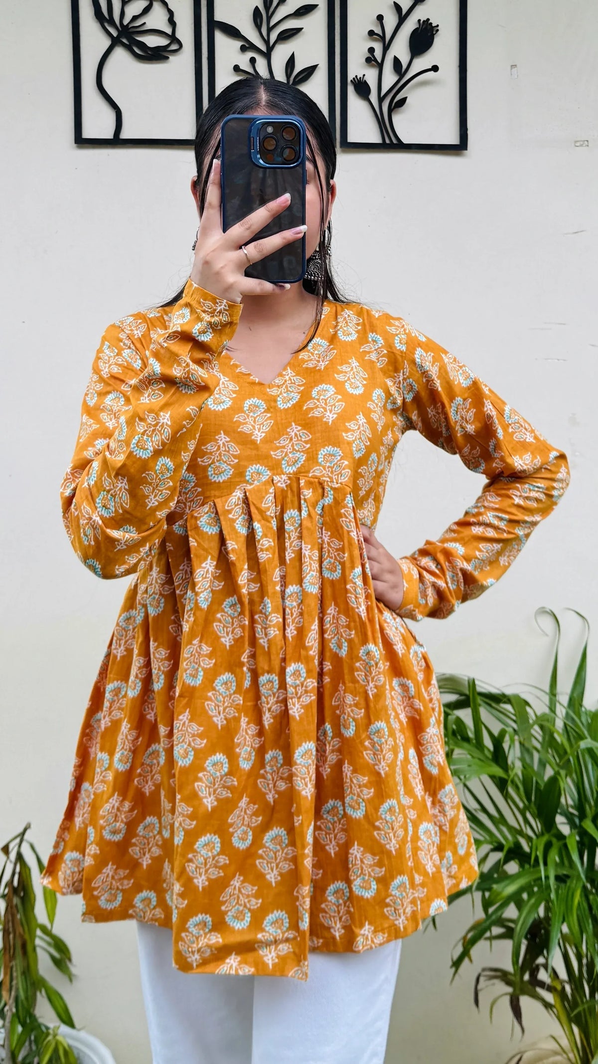 Trendy Pure Cotton Peplum Kurti