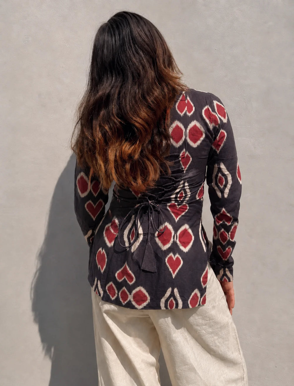 New Print  Square Neck Corset Back Kurti