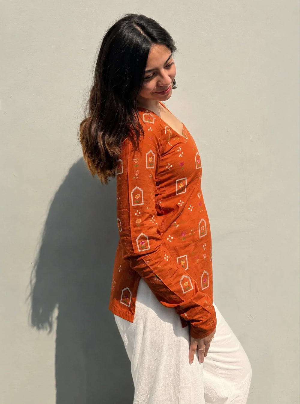Classy Square Neck Corset Back Kurti