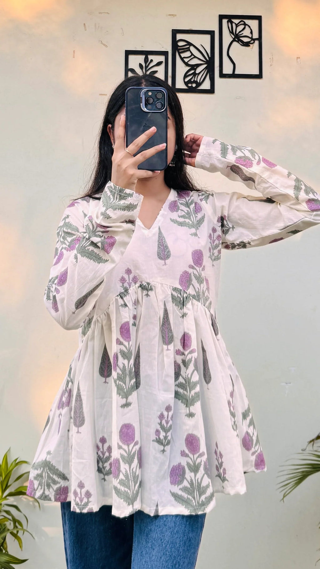 Trending Pure Cotton Peplum Kurti
