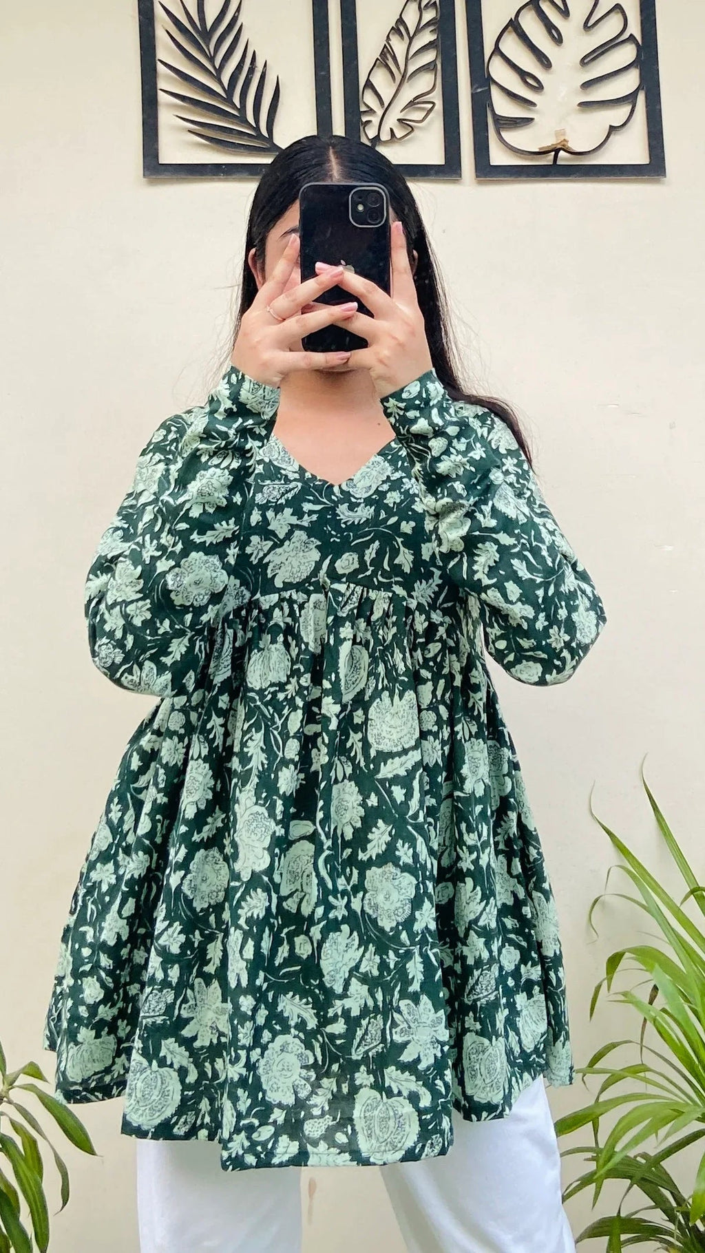 Beutiful Pure Cotton Peplum Kurti