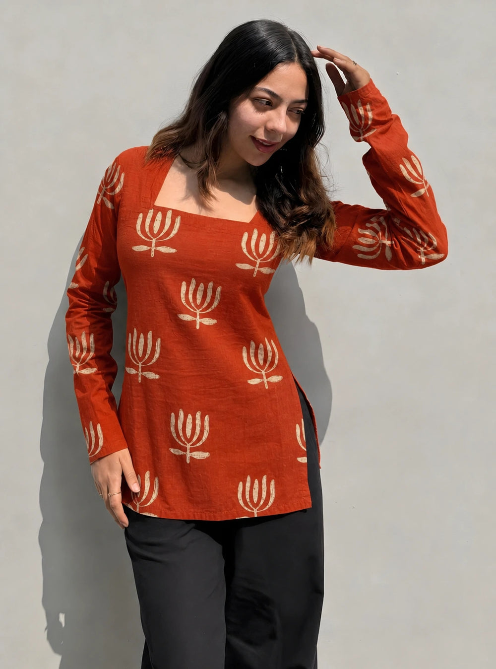Bestselling Square Neck Corset back Kurti