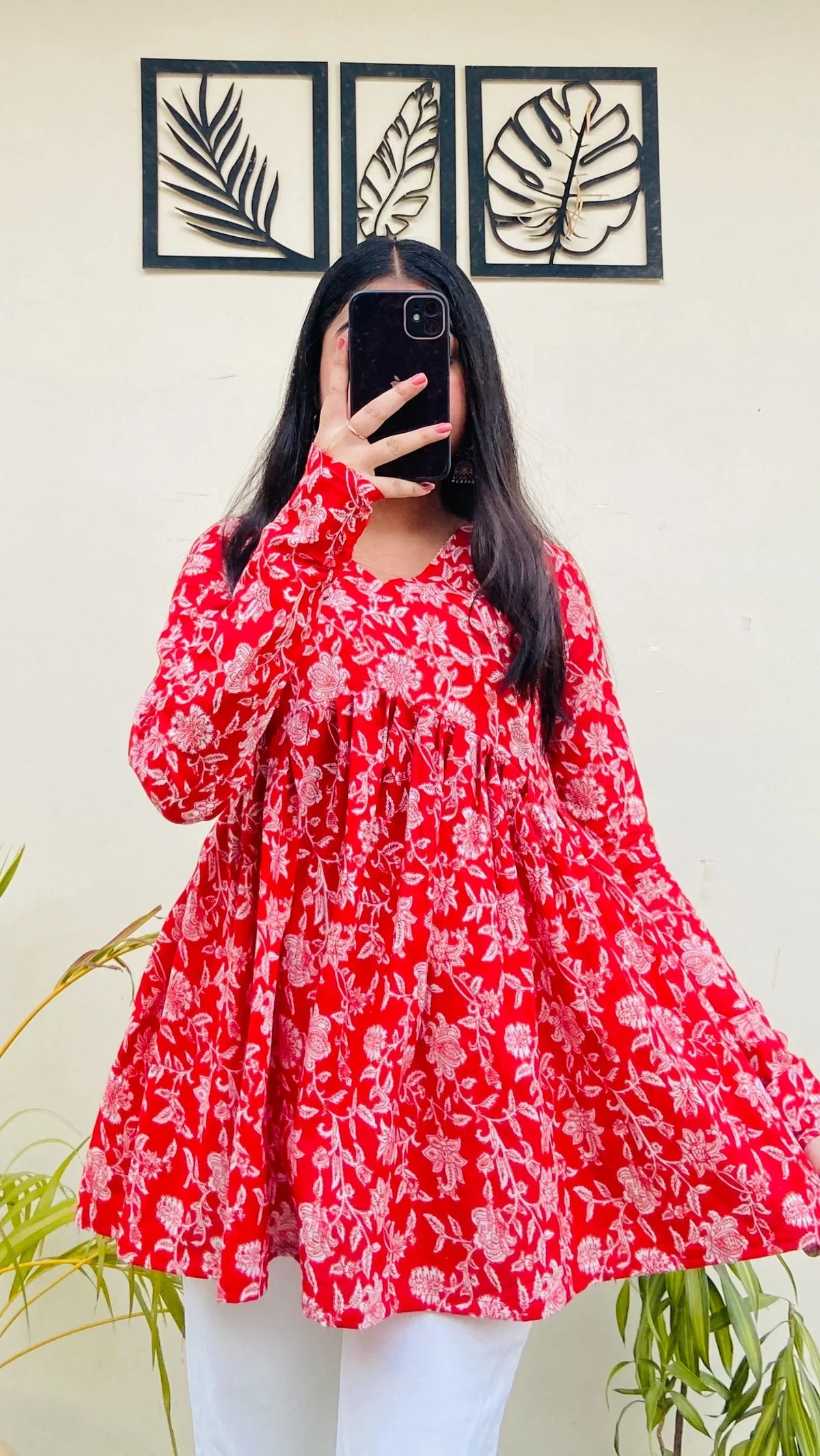 Lovely Pure Cotton Peplum Kurti